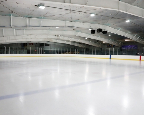 Empty Hockey Rink