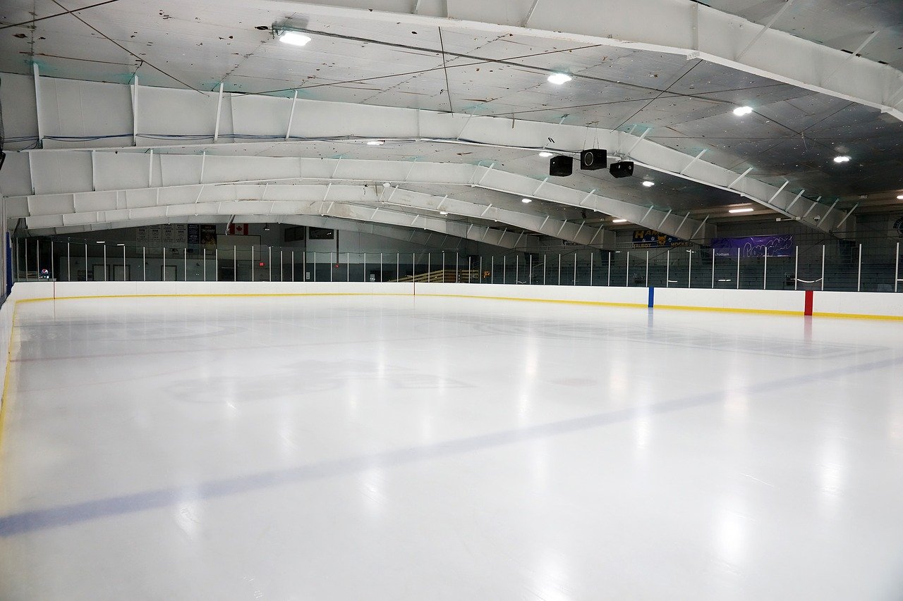 Empty Hockey Rink