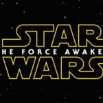 black sky of Star Wars: the Force Awakens logo