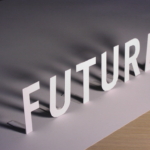 3D "Future" on a white surface