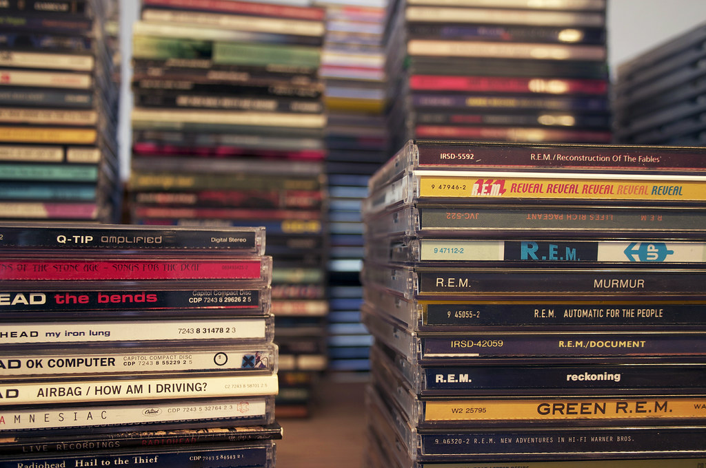 Stack of Music CDs